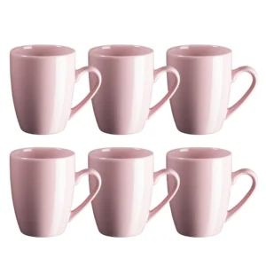 Tazas de Cerámica Rosa - Pack x6