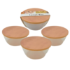 Recipientes Tupper Plásticos x 4 Unidades